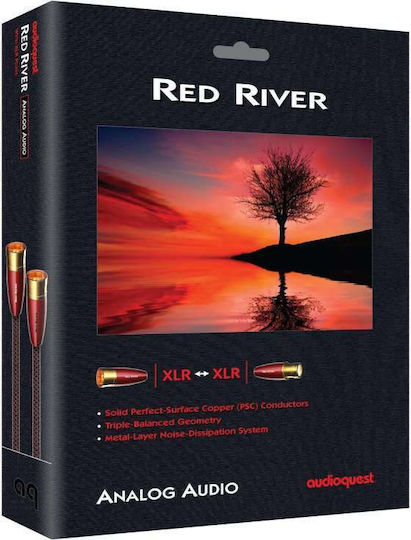 2xlr 2xlr Audioquest Red River Audio Cable 1m