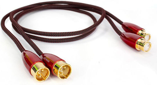 2xlr 2xlr Audioquest Red River Audio Cable 1m