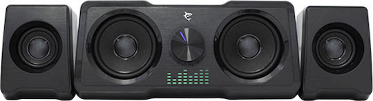 White Shark Ηχεία Υπολογιστή 2.2 με RGB Φωτισμό και Ισχύ 16W σε Μαύρο Χρώμα