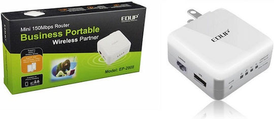 EDUP EP-2908 WiFi Extender Single Band (2.4GHz) 150Mbps