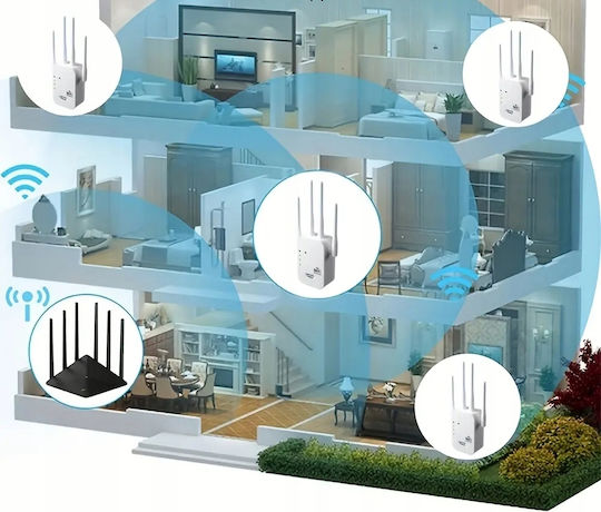 EL142-300M WiFi Extender Single Band (2.4GHz) 300Mbps με 2 Ethernet