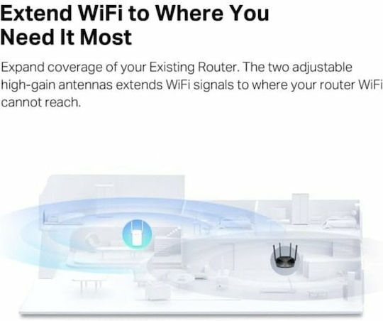 Mercusys ME60X v1 WiFi Extender Dual Band (2.4 & 5GHz) 1500Mbps