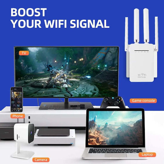 Andowl Q-T84 WiFi Extender Single Band (2.4GHz) 300Mbps