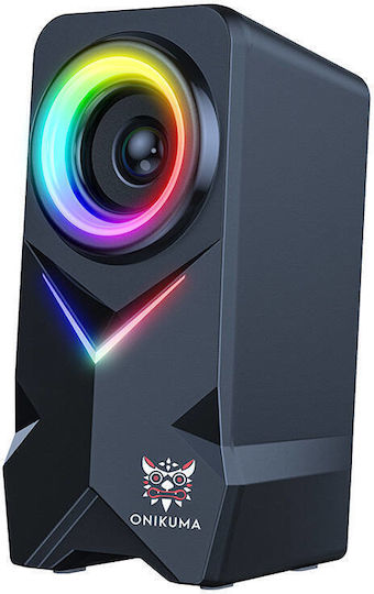 Onikuma L2 Difuzoare de Calculator 2.0 cu Iluminare RGB și Putere 10W în Negru Culoare