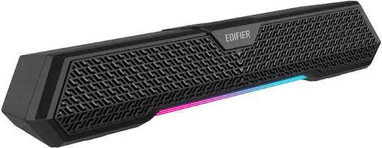 Edifier MG250 Ασύρματα Ηχεία Υπολογιστή 2.0 με RGB Φωτισμό και Bluetooth Ισχύος 5W σε Μαύρο Χρώμα