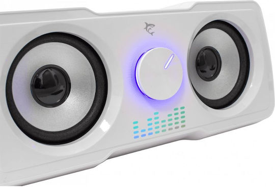 White Shark Компютърни тонколони 2.2 с RGB осветление и мощност 16W в Бял цвят