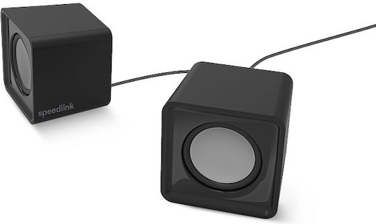 SpeedLink Twoxo Computerlautsprecher 2.0 mit Leistung 5W in Schwarz Farbe