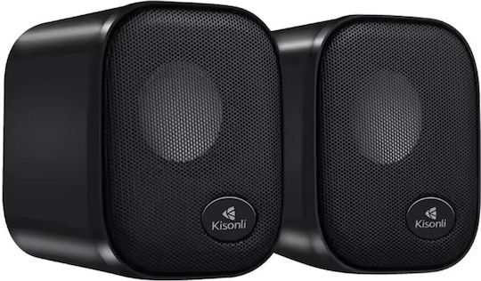 Kisonli KS-10 2.0 Speakers 3W Black