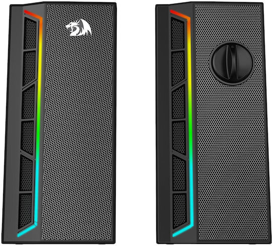 Redragon GS580 Calliope Ηχεία Υπολογιστή 2.0 με RGB Φωτισμό Μαύρα