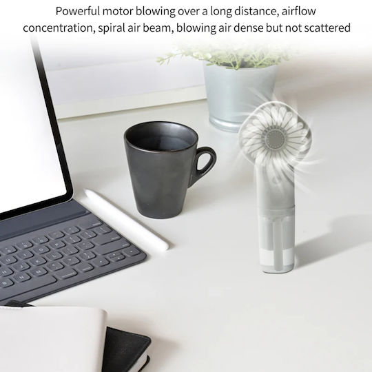Techsuit Ανεμιστηράκι Χειρός USB Λευκό