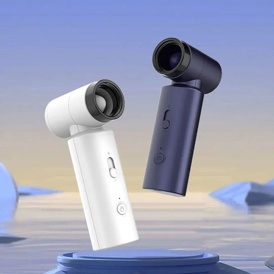 Techsuit Ανεμιστηράκι Χειρός USB Επαναφορτιζόμενο 4500mAh Χωρίς Πτερύγια Μπλε