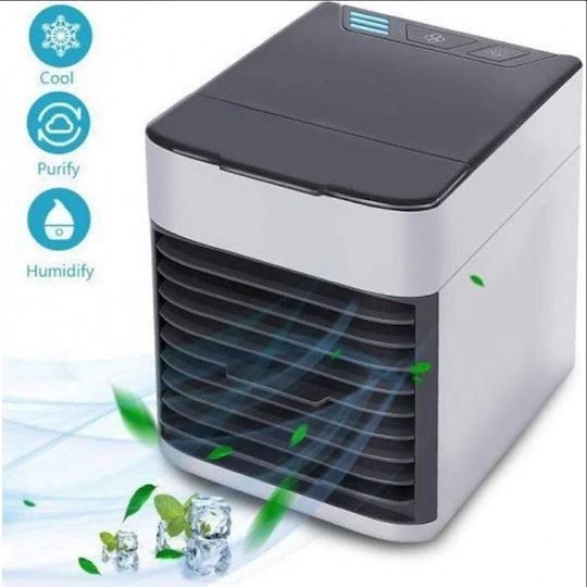 Auto Gs Ultra Mini Air Conditioner USB with Water and Lighting 10W Silver