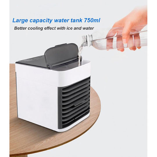 Auto Gs Ultra Mini Air Conditioner USB with Water and Lighting 10W Silver