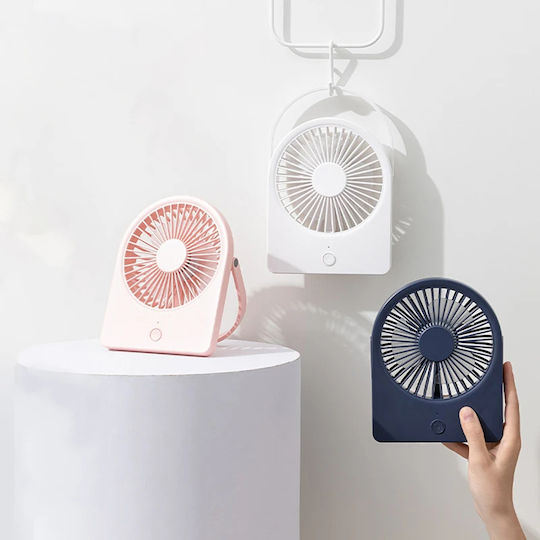Techsuit Mini Fan Ct-108 Portable Rechargeable Usb Blue