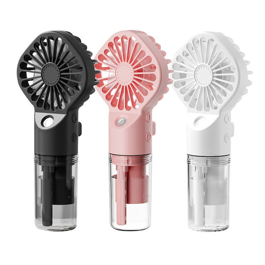 Techsuit Handheld Fan USB with Water Pink