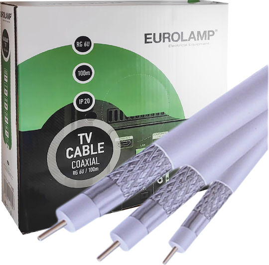 Eurolamp Cable RJ-6 Unterminated 100m (147-13005) 1pcs
