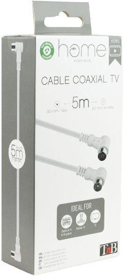 T'nB Καλώδιο Coaxial male - Coaxial female 5m 1τμχ