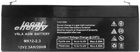 Yes Power MK12-2.3 Μπαταρία UPS με Χωρητικότητα 2.3Ah και Τάση 12V