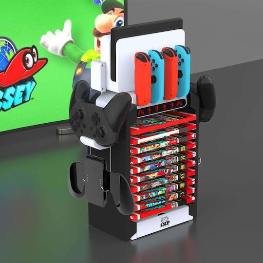 Imp Tech Βάση για 4 χειριστήρια Switch / Switch OLED Πολύχρωμη