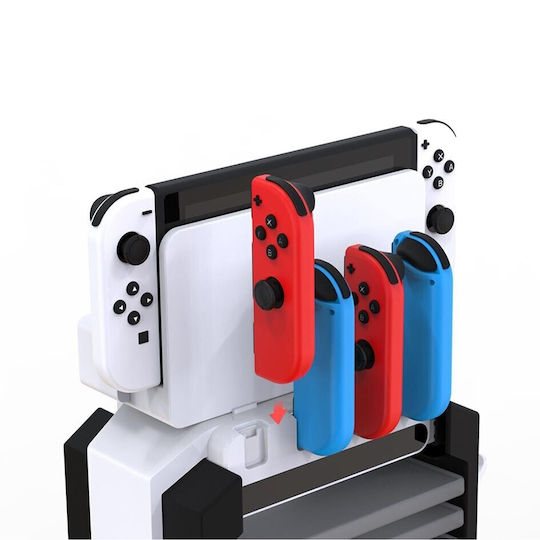 Imp Tech Βάση για 4 χειριστήρια Switch / Switch OLED Πολύχρωμη