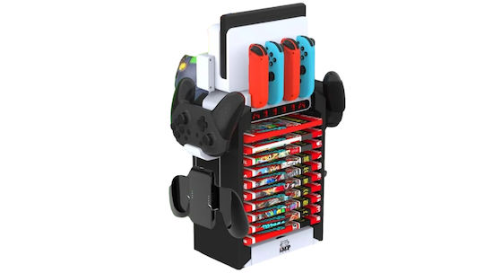 Imp Tech Βάση για 4 χειριστήρια Switch / Switch OLED Πολύχρωμη