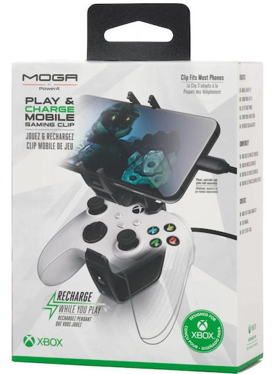 PowerA Moga Play Βάση για 1 χειριστήριο Xbox / XBOX One / Xbox Series X/S Μαύρη