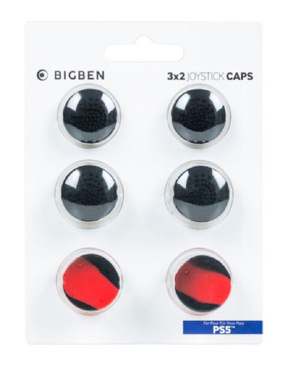 Nacon Silicon Grips Pack Thumb Grips για PS5 σε Μαύρο χρώμα