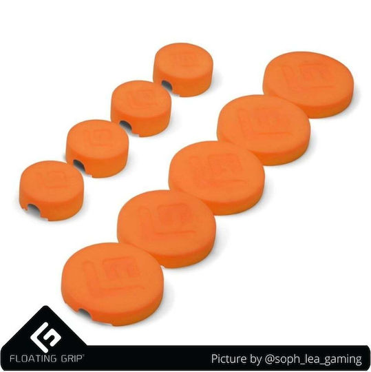 Floating Grip Daumengriffe für PS5 Bedienfeld in Orange Farbe