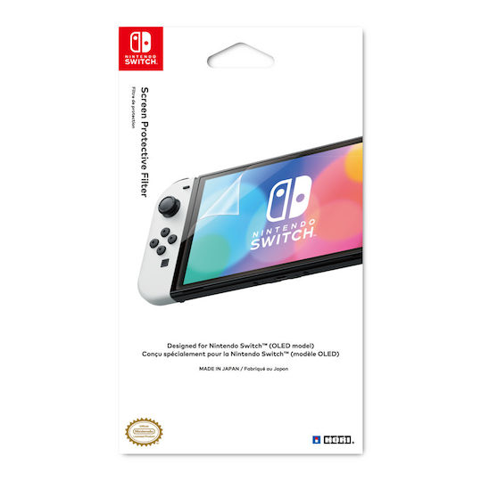 Hori Blue Light Screen Filter Protector de ecran pentru Comutator OLED de culoare Transparent