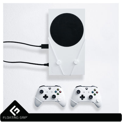 Floating Grip Wall Mount Bundle & 2x Controllers Stand for Xbox Series In White Colour