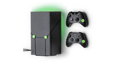 Floating Grip Wall Mount Bundle & 2x Controllers Stand Deluxe Box for Xbox Series in Black color