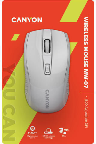 Canyon MW-7 Kabellos Maus Weiß