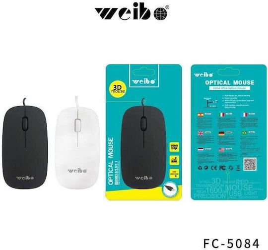 Weibo FC-5084 Wired Mouse White
