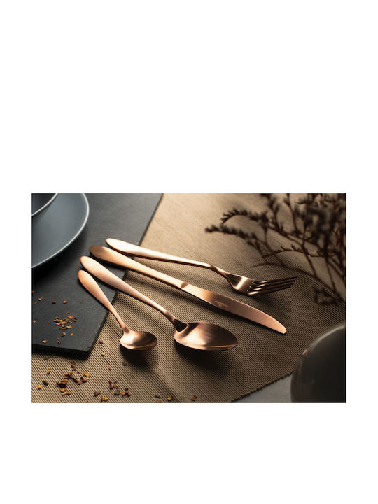 Berlinger Haus Satin Line Σετ Μαχαιροπίρουνα Rose Gold Collection 24τμχ
