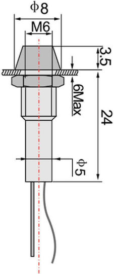 LED Indicator Luminos Galbene 10 Bucăți 02.011.0075
