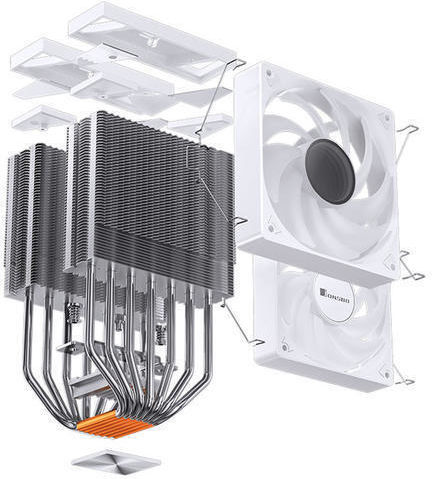 Jonsbo CR-3000 Ψύκτρα Επεξεργαστή Διπλού Ανεμιστήρα για Socket AM4/AM5/1200/115x/1700 με ARGB Φωτισμό Λευκή
