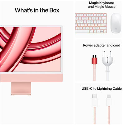 Apple iMac 24" 2023 (M3-8-core/8GB/256GB SSD/GPU cu 8 nuclee/macOS) Argint Engleză Internațională