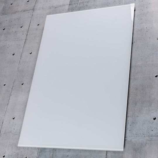 Panou de încălzire cu infraroșu Greenie 60x90cm 600w Sticlă Albă Garanție 5 Ani 11-15m2 Pgw600