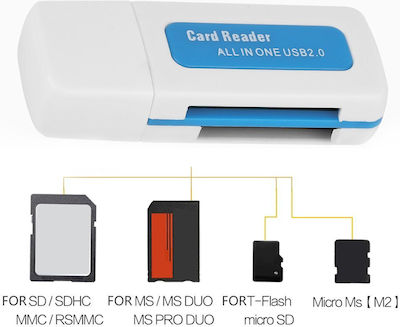 32 in 1 Cititor de Carduri USB 2.0 pentru /S/D/ /m/i/c/r/o/S/D/ /M/e/m/o/r/y/S/t/i/c/k/ / / /x/D/