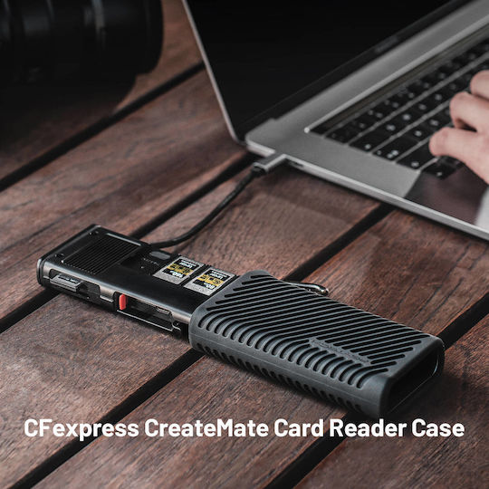 Pgytech Createmate Кутия за Четец на Карти Cfexpress Type B/SD Карта Черна