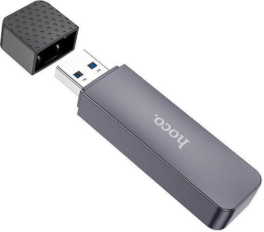 Hoco Card Reader Usb A 3.0 Hb45 Metal Gray