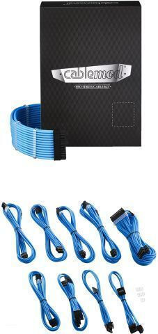 Cablemod ModMesh C-Series 24-Pin ATX / 8-Pin EPS - 24-Pin ATX / 8-Pin EPS Kabel Blau (CM-PCAB-BKIT-NKLB-3P)