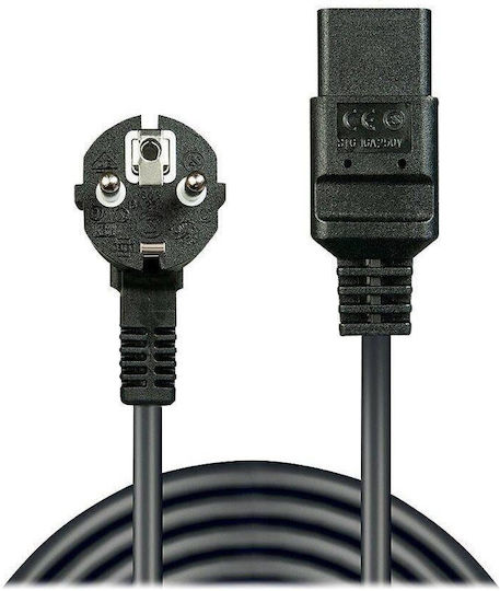 Lindy Lindy Schuko - IEC C19 Cable 2m Μαύρο