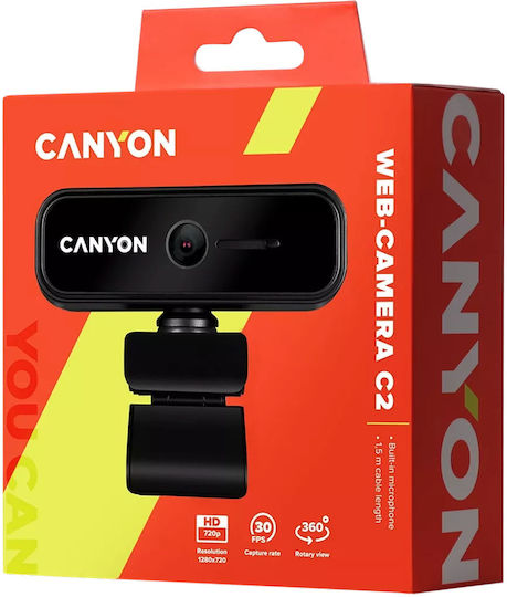 Canyon C2N Web Camera HD 720p CNE-HWC2