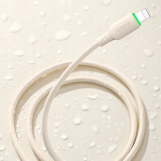 Mcdodo LED USB-C zu Lightning Kabel 36W Beige 1.2m (CA-4760)