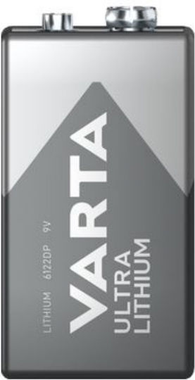 Varta Ultra Μπαταρία Λιθίου 9V Για Ανιχνευτές Καπνού & Συστήματα Ασφαλείας 1τμχ