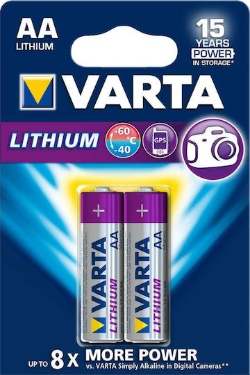 Varta Ultra Μπαταρίες Λιθίου AA 1.5V Μιας Χρήσης (High Performance) 2τμχ