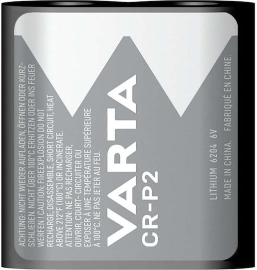 Varta Professional Литиева Батерия CR-P2 6V За Професионални Камери и Електронни Смесители 1бр