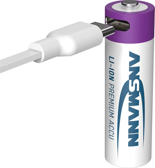 Ansmann Baterii Reîncărcabile AA Li-ion 1800mAh 1.5V 4 Bucăți