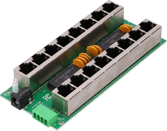 Extralink Poe Injektor 8 Port Gigabit Modus B